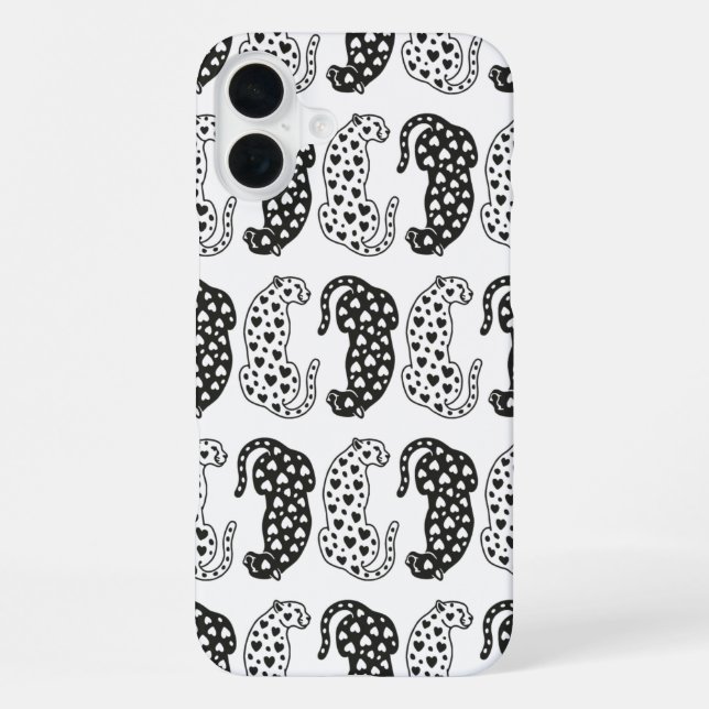 Leoparden iPhone 16 Plus Hülle (Rückseite)