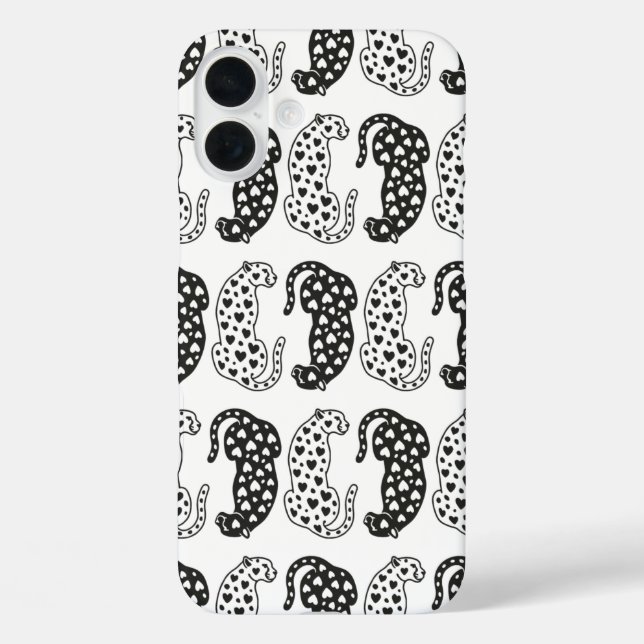 Leoparden iPhone 16 Plus Hülle (Rückseite)