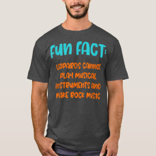 Leoparden können Rockmusik nicht zum lustigen Tier T-Shirt