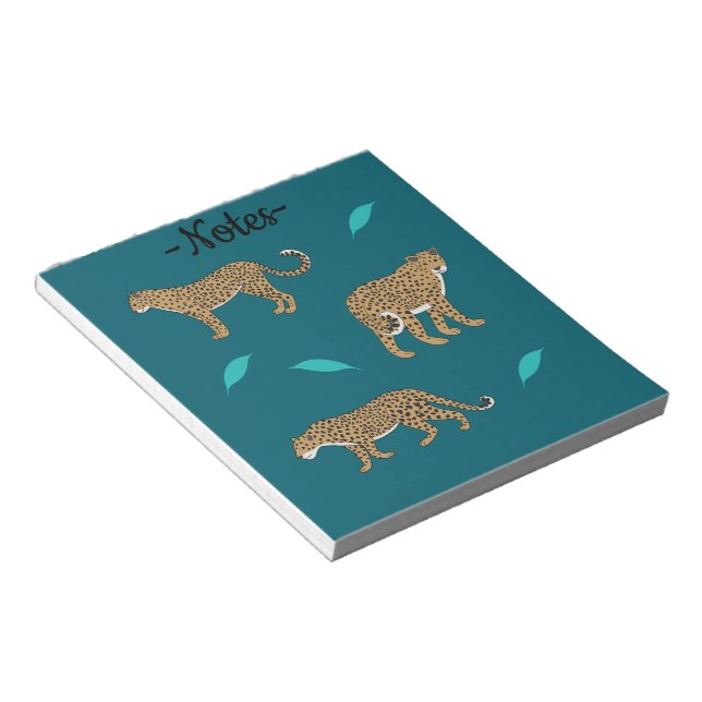 Leoparden Notizblock (angewinkelt)