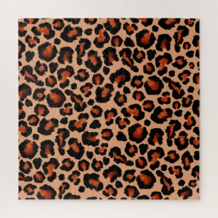 Leoparden Pelz, Aquarell, nahtloser Hintergrund.