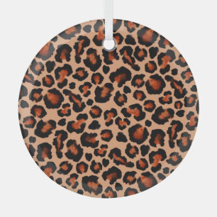 Leoparden Pelz, Aquarell, nahtloser Hintergrund. Ornament Aus Glas