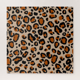 Leoparden Pelzdesign, nahtloses Muster.