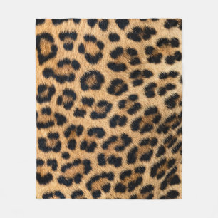Leoparden Pelzstruktur, natürliche Muster. Fleecedecke
