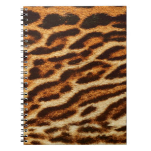 Leoparden Pelztexturen. Tierdruck Notizblock