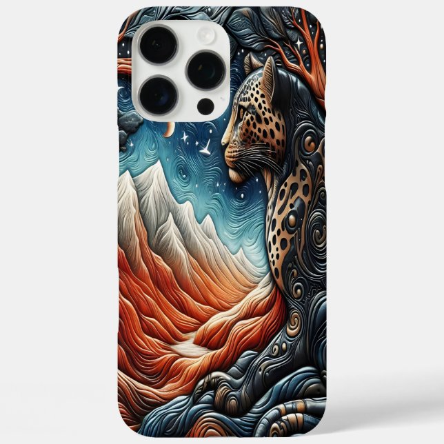Leoparden Reich: Eine Landschaftliche Aussicht iPhone 16 Pro Max Hülle (Rückseite)