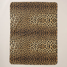 Leoparden-Skin-Muster Sherpadecke