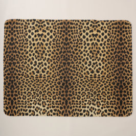 Leoparden-Skin-Muster Sherpadecke
