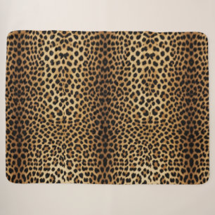 Leoparden-Skin-Muster Sherpadecke