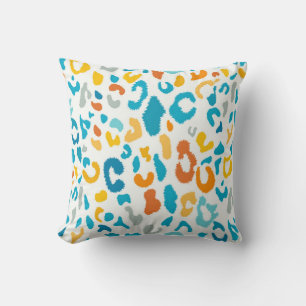 Leoparden Spots: Farbige Vintage Textur. Kissen