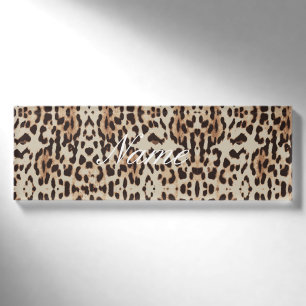 Leoparden-Spots Muster Thunder_Cove Namenschild