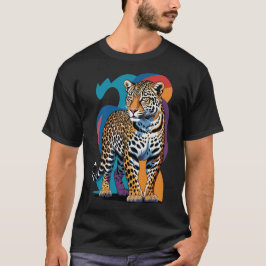 Leoparden-Tierdruck-T-Shirt | Trendige wilde Mode T-Shirt
