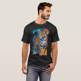 Leoparden-Tierdruck-T-Shirt | Trendige wilde Mode T-Shirt