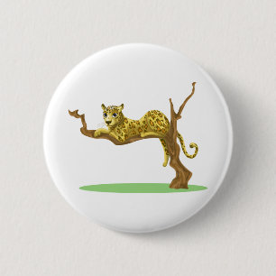 Leopardenbaum - Dschungelwaldlandschaft Button