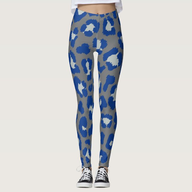 Leopardenbraun gepunktetes Geparden Leggings (Vorderseite)