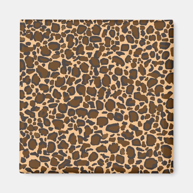 Leopardendesign Magnet (Vorne)