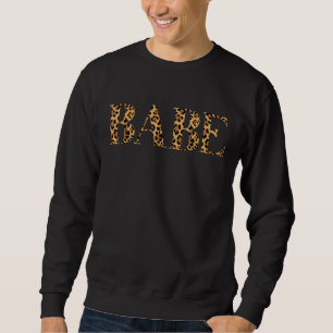Leopardendruck-Babe Passende Bachelorette-Party Sweatshirt