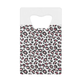 Leopardendruck, Gepard, Rosa, Girl Geldbeutel Flaschenöffner