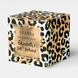 Leopardendruck-Geschenkbox Geschenkschachtel