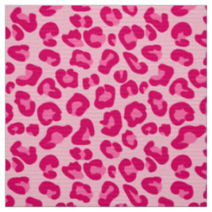 Leopardendruck in Pastellrosa, Hot Pink und Fuchsi Stoff