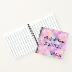 Leopardendruck-Monogramm-Notizbuch Notizbuch