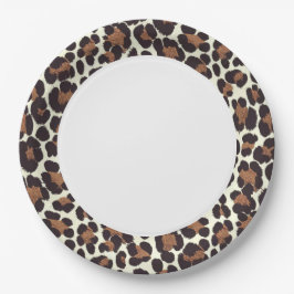 Leopardendruck-Papierteller - Maßgeschneidert Pappteller