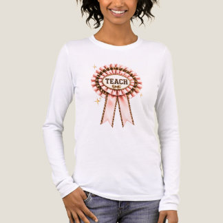 Leopardendruck-Rosa-Schleife-Lehrer-T-Shirt Tri-Blend Shirt