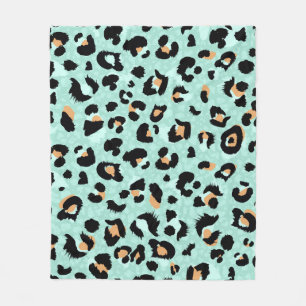 Leopardendruck, Tiermuster Fleecedecke