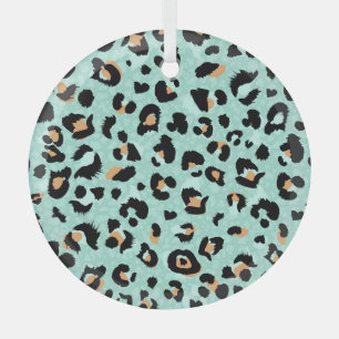 Leopardendruck, Tiermuster Ornament Aus Glas