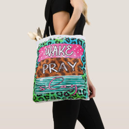 Leopardendruck weck Slay Pray  Tasche