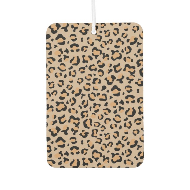 Leopardendrucke, Leoparden, Braunleopard Autolufterfrischer (Vorderseite)