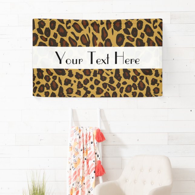 Leopardendrucke, Leoparden, Braunleopard Banner (Insitu)