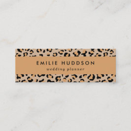 Leopardendrucke, Leoparden, Braunleopard Mini Visitenkarte