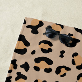 Leopardendrucke, Leoparden, Braunleopard Strandtuch