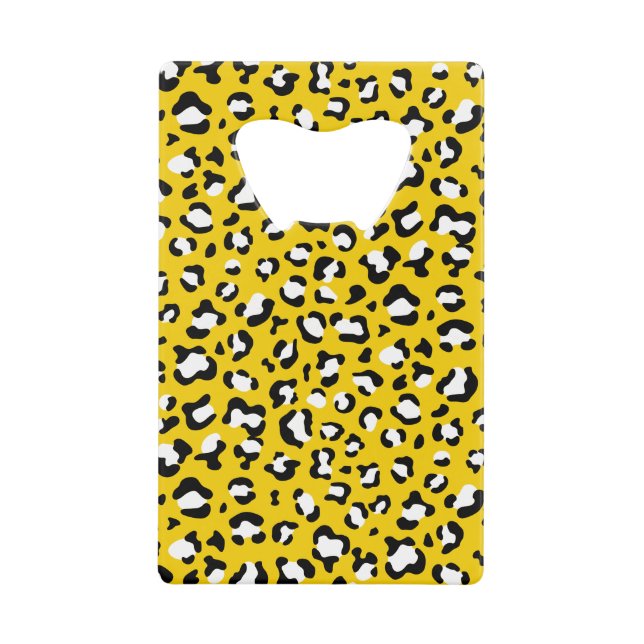 Leopardendrucke, Leoparden, Gelbleopard Geldbeutel Flaschenöffner (Vorderseite)