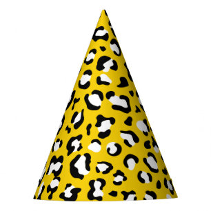 Leopardendrucke, Leoparden, Gelbleopard Partyhütchen