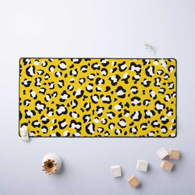 Leopardendrucke, Leoparden, Gelbleopard Schreibtischunterlage (Kindertisch)