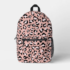Leopardendrucke, Leoparden, rosa Leoparden Bedruckter Rucksack