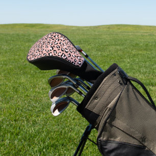 Leopardendrucke, Leoparden, rosa Leoparden Golf Headcover