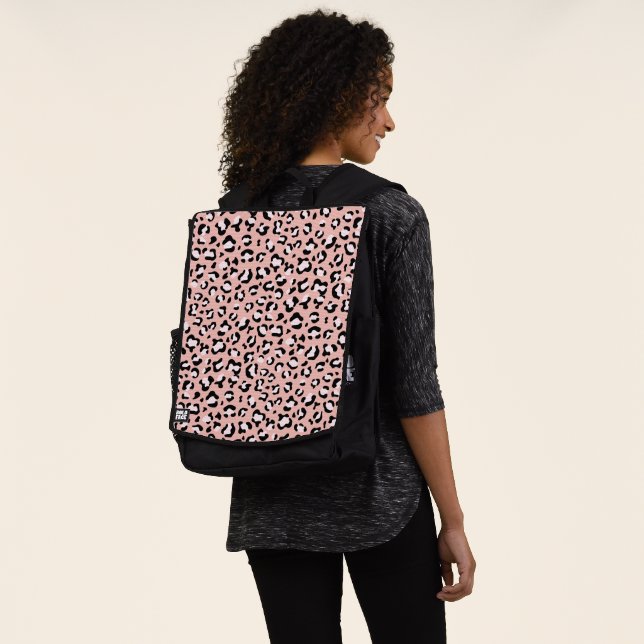 Leopardendrucke, Leoparden, rosa Leoparden Rucksack (Ausgewaschen)