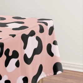 Leopardendrucke, Leoparden, rosa Leoparden Tischdecke