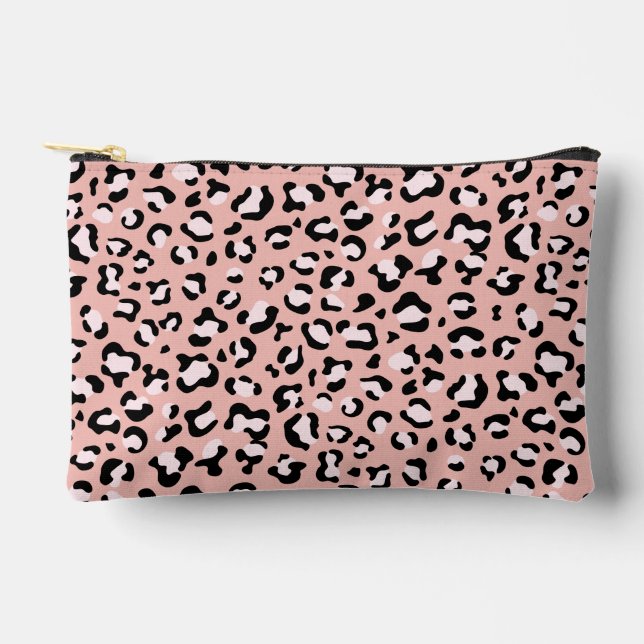 Leopardendrucke, Leoparden, rosa Leoparden Zubehörtasche (Vorderseite)