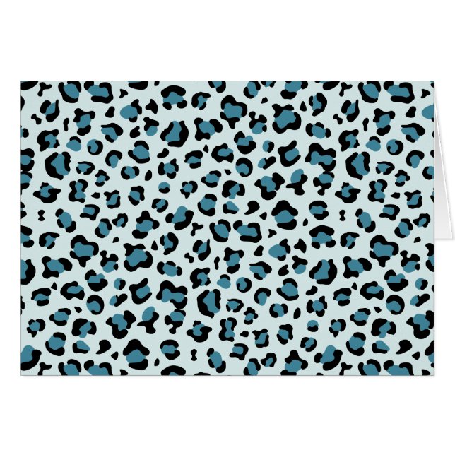 Leopardendrucke, Leoparden-Spots, Blauer Leopard (Vorderseite (Horizontal))