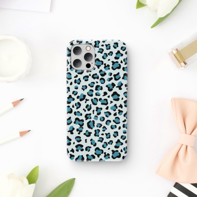 Leopardendrucke, Leoparden-Spots, Blauer Leopard Case-Mate iPhone Hülle (Von Creator hochgeladen)