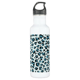 Leopardendrucke, Leoparden-Spots, Blauer Leopard Edelstahlflasche