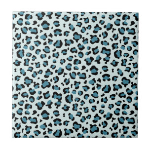 Leopardendrucke, Leoparden-Spots, Blauer Leopard Fliese