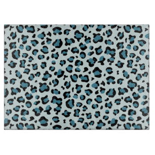 Leopardendrucke, Leoparden-Spots, Blauer Leopard Schneidebrett
