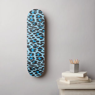 Leopardendrucke, Leoparden-Spots, Blauer Leopard Skateboard