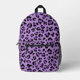 Leopardendrucke, Leoparden-Spots, Lila Leopard Bedruckter Rucksack