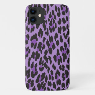 Leopardendrucke, Leoparden-Spots, Lila Leopard iPhone 11 Hülle
